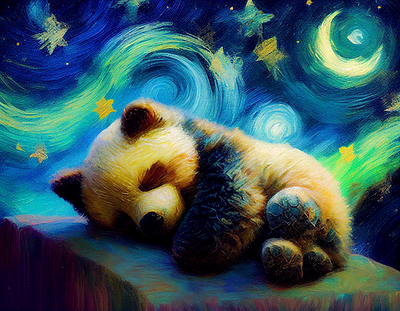 sleeping baby panda baby pandan illustartor