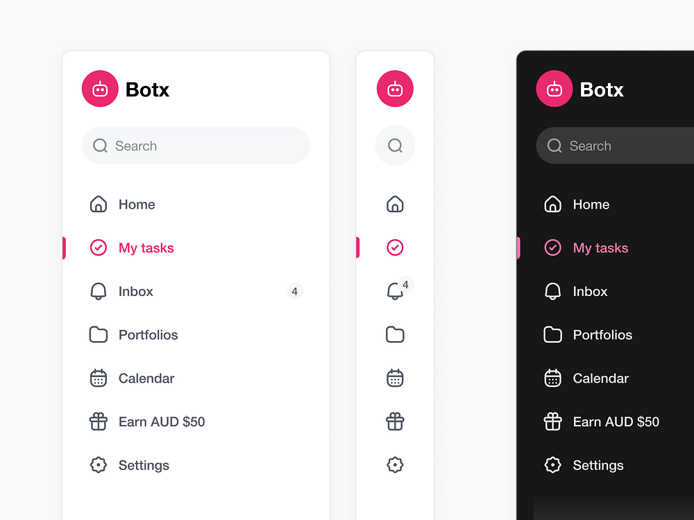 Sidebar UI designs, themes, templates and downloadable graphic elements ...