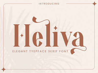 Heliva - Elegant Serif Font design elegant fashion font lowercase modern regular serif typeface typography uppercase