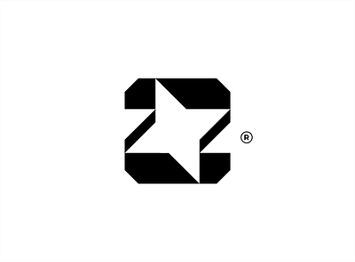 Z + Star Logo Combiation creativelogo design graphic design icon initials logo logo makelogo modernlogo monogram logo star