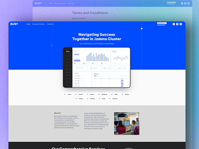 BusyJammu: Software Reseller Landing Page 🚀 animation branding design graphic design icon illustration logo mockup motion graphics typography ui ux vector web website