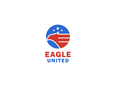 Eagle United Apparel Logo animal apparel bird branding bussines company design eagle fly graphic design icon illustration logo mascot sport sportwear united vector