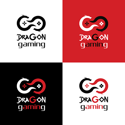 Dummy Logo for Dragon Gaming branding design gaming logo graphic design illustration illustrator logo ui vector