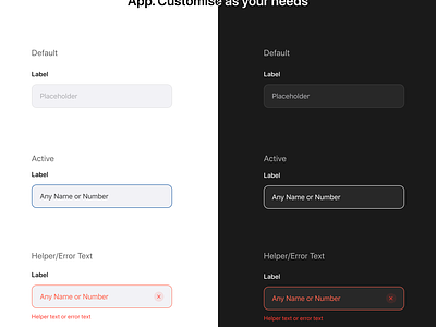 Input field components idea for mobile app. components design system input field mobile app ui