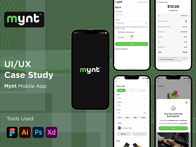 Mynt Mobile App graphic design mobile app development mynt mobile app ui ux