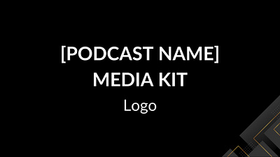 NEW PODCAST MEDIA KIT branding canva graphic design media kit ui