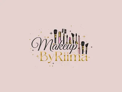 Unveiling the Luxurious Logo for Makeup By riima brand identity branding business logo feminine logo graphic design logo logo design minimalist logo modern logo