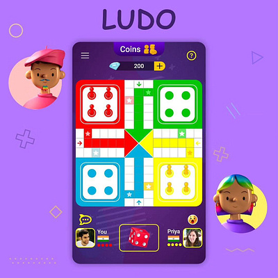 LUDO User Interface Design branding game ludo ui userinterface visual design