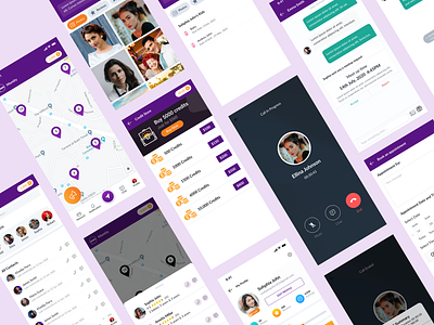 Social Networking App for new Mothers app design app ui chat app community app messenger app mobile app design social networking app ui