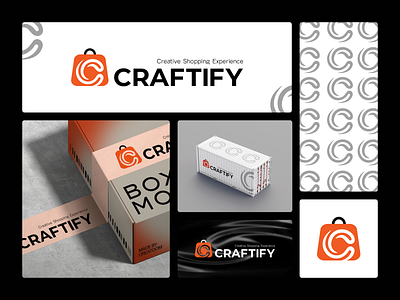 Craftify Logo Design | Ecommerce Logo Design | Logo abstract brand design brand identity design branding design ecommerce logo ecommerce logo design graphic design logo logo design logos minimal