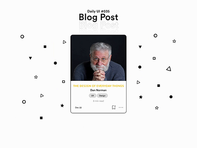 Daily UI #035 - Blog 035 blog dailyui ui ux