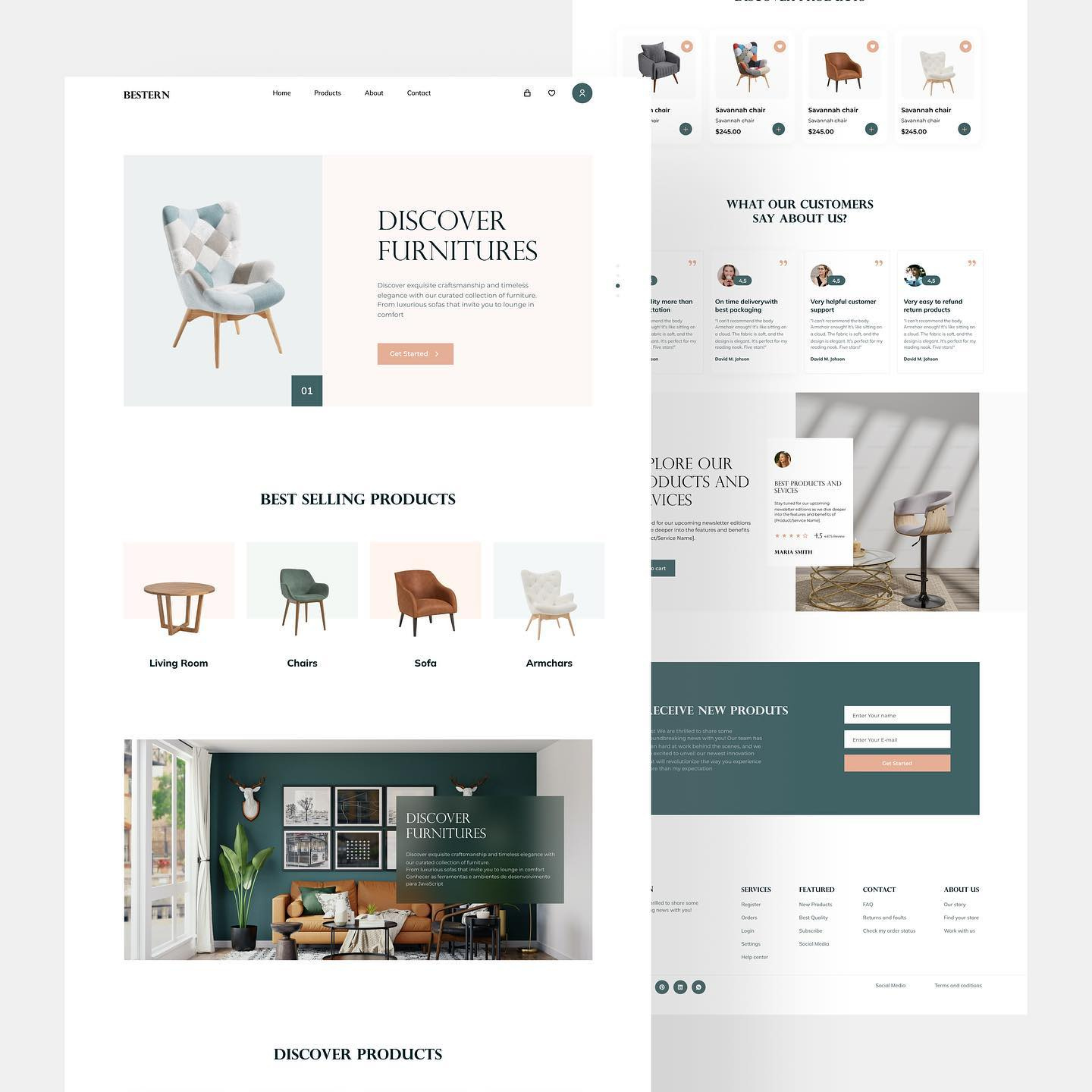 Furniture Website Ui Design by Dilip kumar dhruv on Dribbble