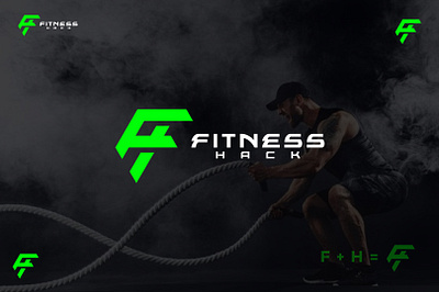 Fitness Hack - Logo Design business logo creative logo custom logo fitness logo gym logo icon logo modern logo