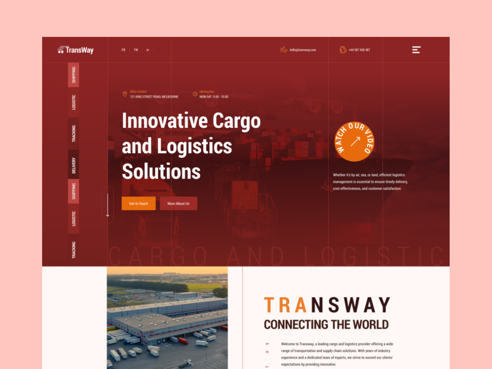 Example of Professional Landing Page Design 