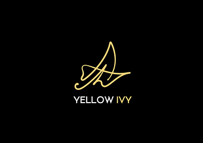 ivy signature logo branding design graphic design illustration illustrator ivy ivy logo logo signature logo typography vector
