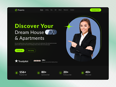 Real Estate Agency agency landing page apartment architecture building design house landing page property property landing page property website real estate real estate agency real estate landing page real estate website residence ui uiux ux website