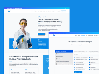 Pharmaceuticals Website Re-Designing branding elementor graphic design logo ui ux web designing wordpress