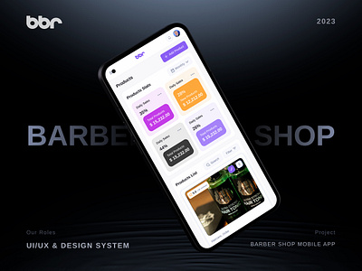 SAAS: Barbershop Admin Mobile App Design (Product Page) 3d animation branding dashboard ui design graphic design logo motion graphics pro product design saas ui uiux user interface design ux design website website design