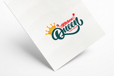 Kitchen Queen Frozen Food Ind Logo Design branding design frozen logo graphic design illustration kitchen logo kitchen queen logo logo design graphichdesign minimal queen logo typography typography logo ui vector