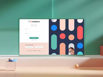 Mindsum Web App Design animation branding graphic design illustration motion graphics ui website