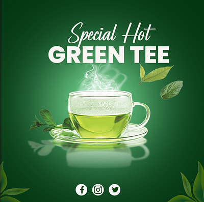 Green Tee Social Media Poster