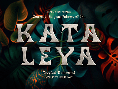 Kataleya - Decorative Display Art Nouveau | Free Font art nouveau branding contemporary cursive decorative design display elegant font free free font graphic design illustration logo modern organic quirky serif typeface typography