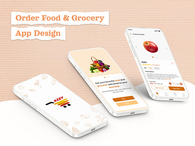 Azzy Food & Grocery Store appdesign applicationuidesign applicationuiux appui appux ecommerceappdesign ecommerceapplication ecommerceui ecommerceux fooddesign foodorderappui foodstore foodui foodux grocery groceryorder grocerystore newappdesign ui ux