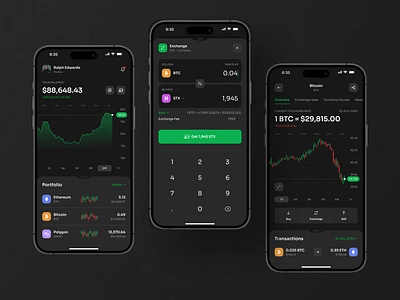 Crypto Wallet App app application bitcoin blockchain crypto crypto app crypto currency crypto exchange crypto trading crypto wallet cryptocurrency ethereum exchange finance mobile mobile app mobile design trading