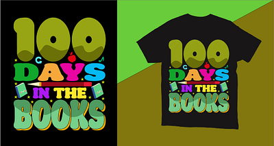 100 days of school t-shirt design 100 days of school come back school friends graphic design illustration modern school modern t shirt school bag school bus school kids school lover schools t shirt design teacher vector