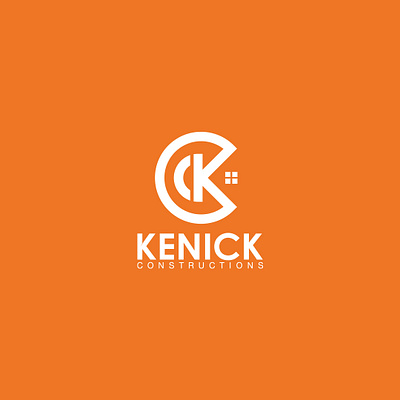 Kenick_construction_logo graphic design logo
