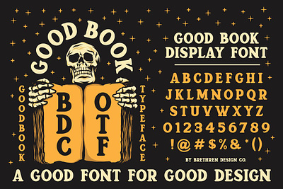 Good Book Display Font display display font font good book display font otf type typography