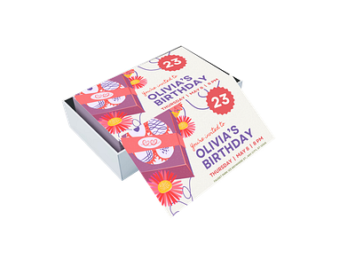 Birthday Card Invitation Template birthday birthday card birthday invitation branding canva canvatemplate cards design design graphic v graphic graphic design invitation
