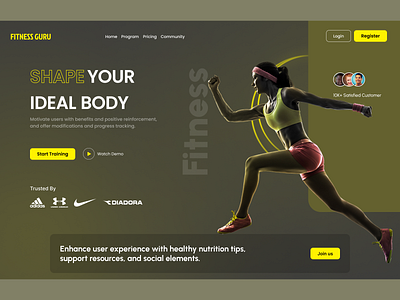 Fitness Website designs, themes, templates and downloadable graphic  elements on Dribbble