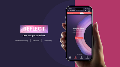Reflect - Mobile App Design dashbaord design mobile app design ui ux research uxuidesign web3