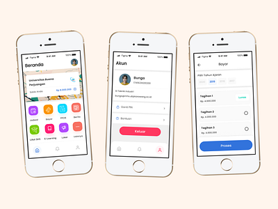 Tuition Payment Apps app product design ui ux