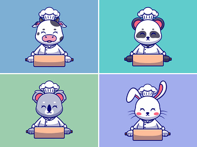 Cute koala cartoon illustration by NOCTE STUDIO on Dribbble