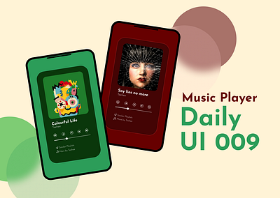 Daily UI 009 app daily ui 009 dailyui design graphic design music player ui uiux