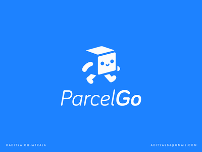 ParcelGo - Courier Service Logo Design b2b b2c brand identity branding courier delivery global icon identity logistics logo logo designer mail mascot parcel product secure service shipping software tracking