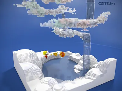 Pixel Art - 毒 龍 吐 火 3d 3dart magica voxel pixel art voxel voxel art voxelart