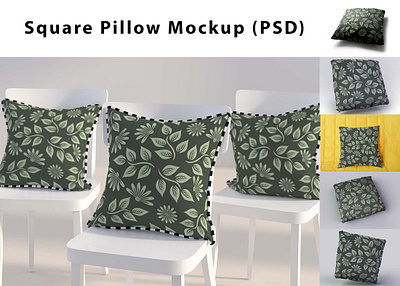 Square Pillow Mockup (PSD) download mock up download mockup mockup mockups pillow mockup psd psd mockup