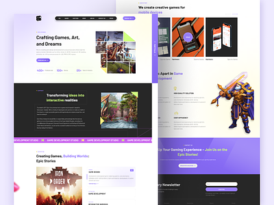 Gaming site branding concept customui design figma landingpage photoshop ui ux web web design xd