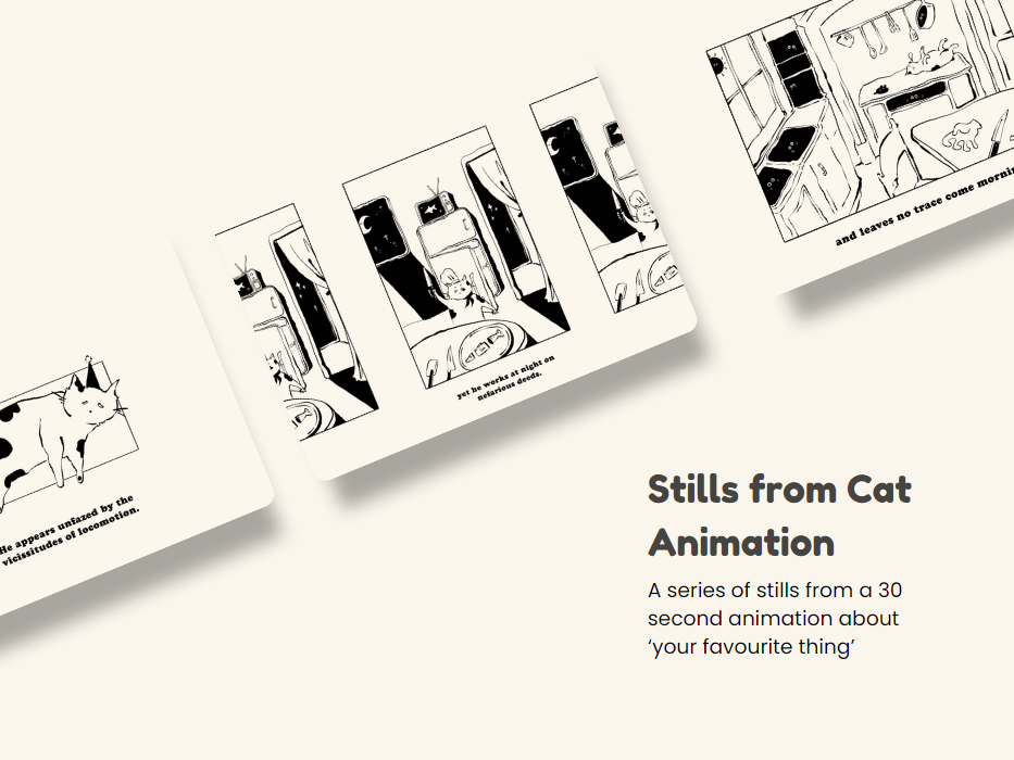 Stills from Cat Animation by Alyssa Yilin on Dribbble