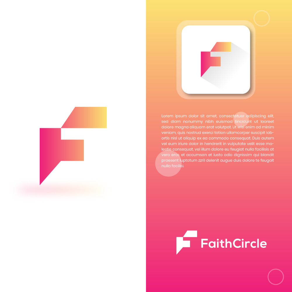 Modern logo design a monogram design f letter logo design letter base logo logo logo design logo icon modern lgoo mostaq418 unique lgoo