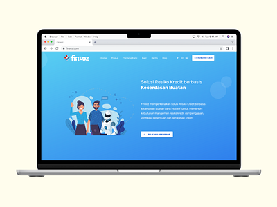 Fineoz Landing Page ui ux website