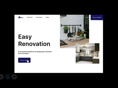 HOME RENOVATION animation design home renovation renovation ui ui design uidaily ux