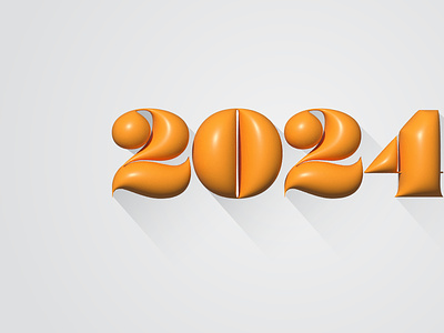 2024 Golden 3d design and Happy New Year 2024 gold text effect 2024 2024 design 2024 golden 3d design animation graphic design illustration logo motion graphics new year 2024