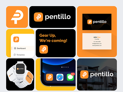 Pentillo Brand Design - Bento Grid animation bento bento grid branding graphic design logo motion graphics ui