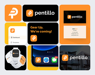Pentillo Brand Design - Bento Grid animation bento bento grid branding graphic design logo motion graphics ui