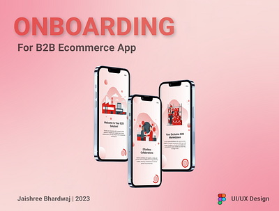 Onboarding Screens for B2B E-commerce App branding ui