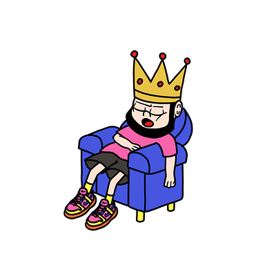 Turu. King. branding cartoon cute cartoon design graphic design illustration turu always